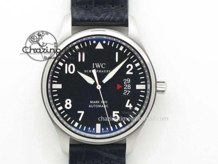 MIROTIME 0712 Pilot Chrono 377725 SS ZF 1:1 Best Edition White Dial on Black Leather Strap A Soft 7183
